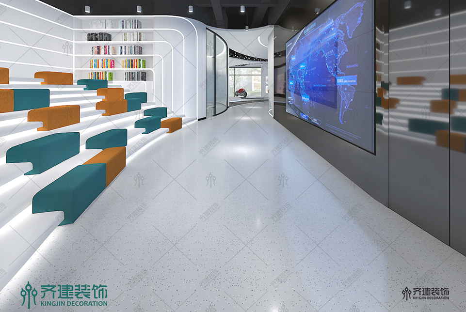  上海湯泉國(guó)際大廈辦公室數(shù)字展廳裝修設(shè)計(jì) 